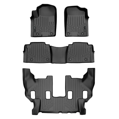 SMARTLINER 3 Row Floor Mats Liner Set for 2019-2024 Nissan Armada/Infiniti QX80