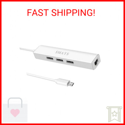 Ethernet Adapter for fire Stick TV Cube, Google Chromecast Ultra, Tivo Stream 4K