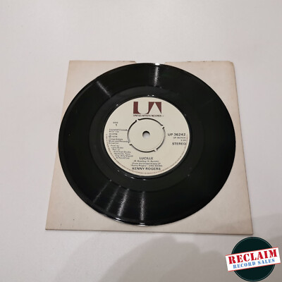 kenny rogers lucille 7'' vinyl record very good condition