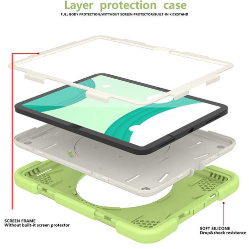 Für iPad 6/7/9/10/11. Gen Mini 7. Pro Air Kind stoßfeste robuste Hülle Cover - Bild 67 von 157
