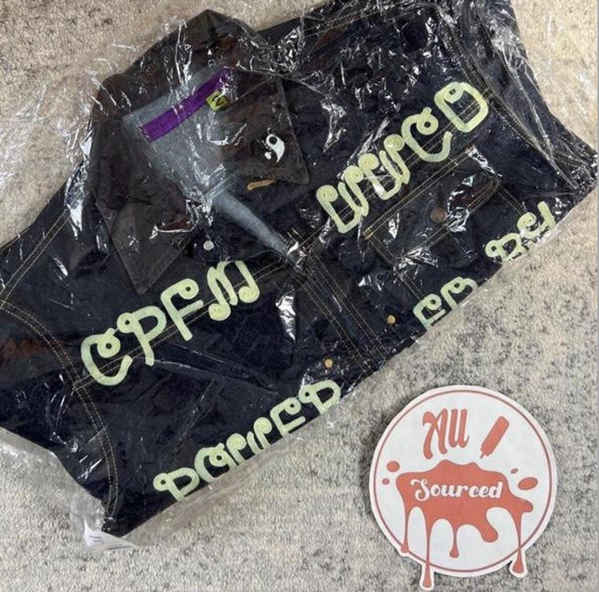 Cactus Plant Flea Market CPFM WWCD Denim Jacket size Medium Cactus Plant Flea Market CPFM WWCD Denim Jacket size Medium