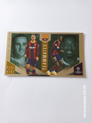 Topps Best Of The Best Teammates Griezmann & Dembele Shiny Barcelona Foil #142