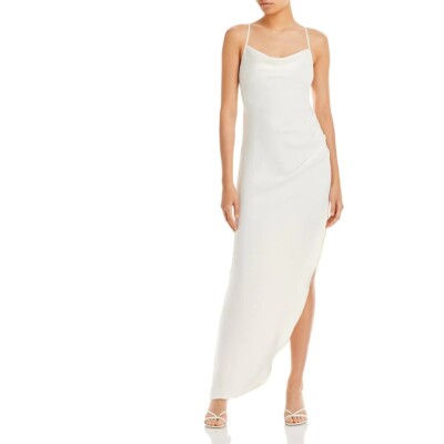 AQUA HALTER COWL NECK MAXI DRESS IVORY SIZE XS | eBay AQUA HALTER COWL NECK MAXI DRESS IVORY SIZE XS | eBay