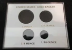CAPITAL PLASTICS: UNITED STATES GOLD EAGLE COIN DISPLAY W/FREE SHIPPING!!!