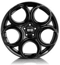 Set 4 Alufelgen Kompatibel Mit JEEP COMPASS CHEROKEE RENEGADE 17" SCHWARZ