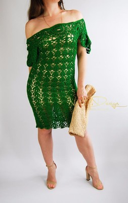 Unique crochet dress. Dresses. Crochet dress. Knitted dress. Handmade dress  Boho | eBay