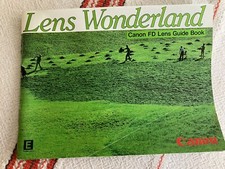 VINTAGE 1982 CANNON FD LENS GUIDE BOOK "LENS WONDERLAND" English
