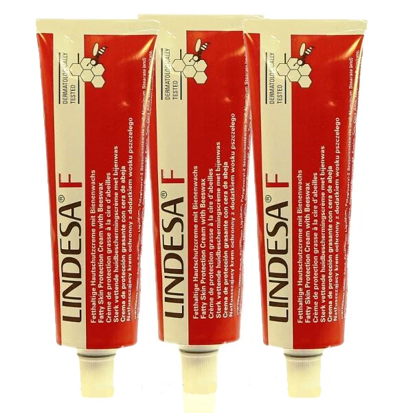 LINDESA DR. MATZEL MEDICAL GMBH, SIMMERER STR. 7A, 50935 KÖLN DE (59,93 EUR/l) 3 Tuben Lindesa F (3x50ml) Hautschutzcreme