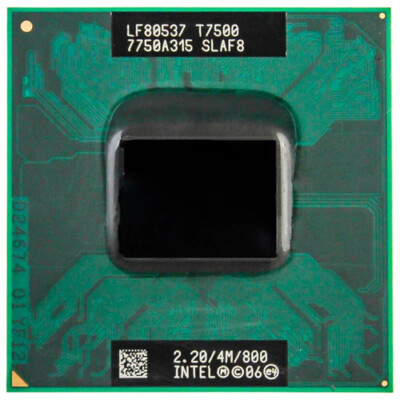 Intel Core Duo T7500 CPU Socket P SLA44 SLAF8 4M 800 Laptop  Processor