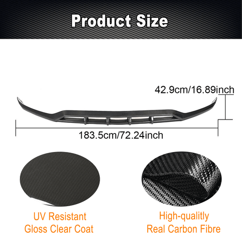 Carbon Frontspoiler Frontlippe Spoilerlippe Für Mercedes GLC X253 GLC300 2020-21 - Picture 8 of 14