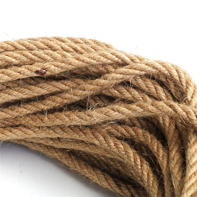 New 50/100M Natural Brown Jute Hemp Rope Twine String Cord Shank Craft  Making DIY 1mm, 2mm, 3mm, 4mm