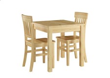 Due varianti di classica sedia in Pino per cucina e sala da pranzo V-90.71-27