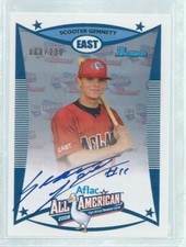 SCOOTER GENNETT 2008 BOWMAN AFLAC ALL AMERICAN ON CARD AUTO PROPECT #D 60/230
