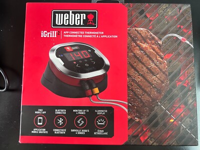 Weber iGrill2 7203 Digital Bluetooth Connected Thermometer VGC 2163OB