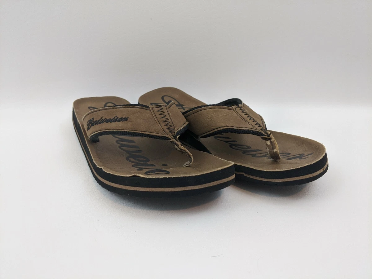 Mens budweiser hot sale flip flops