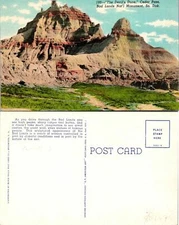 Badlands Ntl Monument SD Devil's Dune Postcard Unused (41267)