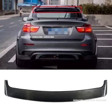 Fits BMW X6 E71 2008-2014 Carbon Fiber Rear Window Roof Spoiler Wing Body Kits