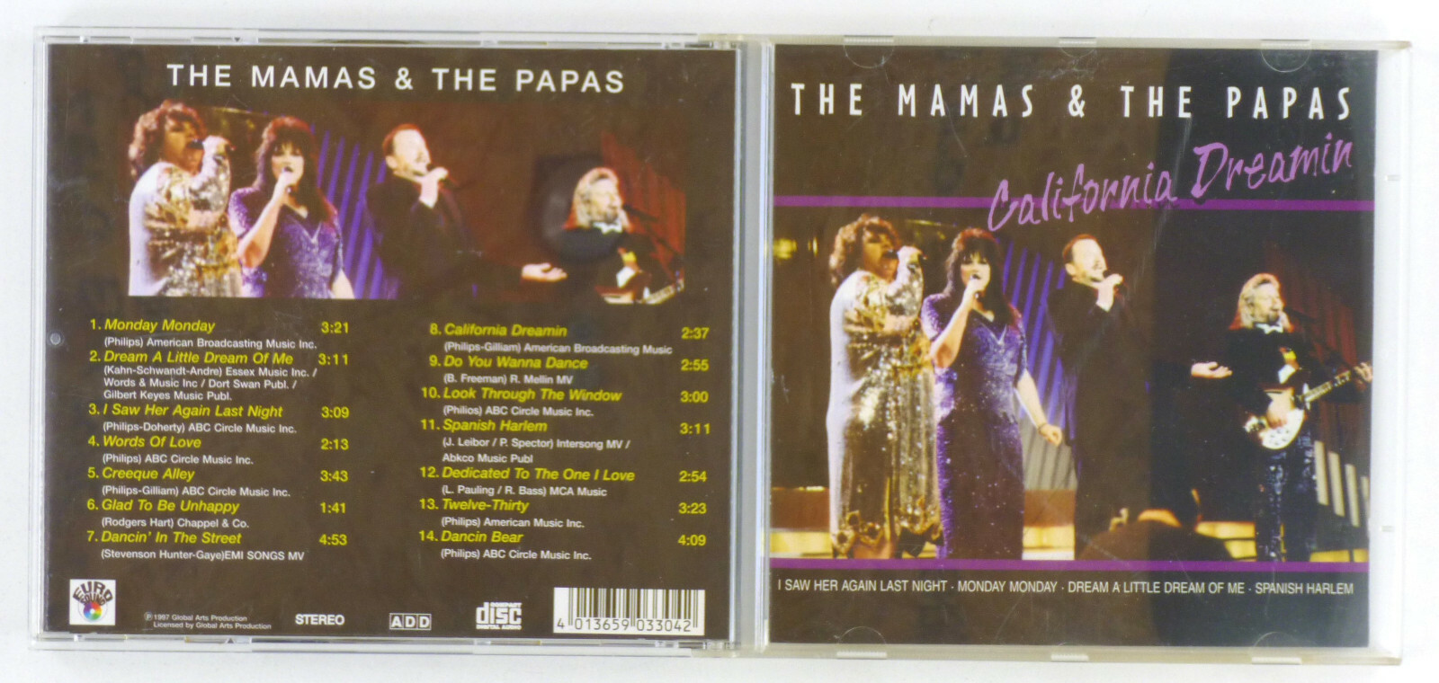 CD Disc - the Mamas & the Papas ‎– California Dreamin - A7414L7