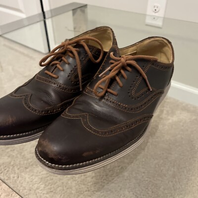 Cole Haan C23427 Original Grand Wingtip Oxford Shoes Dark  display picture 1