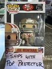 NFL - Joe Montana # 216 San Francisco 49ers Funko Pop with free Pop protector !