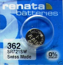 1 Renata 362 361 SR721SW AG11 LR721 V362 V361 D362 D361 SP361 SP362 Battery