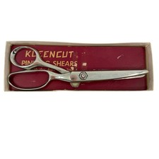 Vintage Kleencut Deluxe Pinking Shears 7.5" Zig Zag Scissors USA with Box