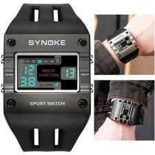 Mens Digital Sports Watch Waterproof Watch Running Outdoor Military Watch Gift