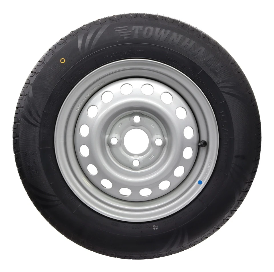 2x Komplettrad 155/80R13 84N 100x4 155 R 13 PKW Anhänger Rad Felge 4Jx13 Reifen - Bild 4 von 4