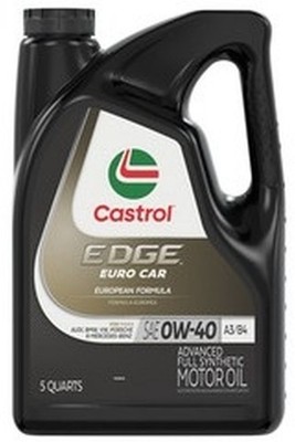 5-QUART 0W40 CASTROL EDGE EUROPEAN FORMULA Engine Motor Oil For MERCEDES PORSCHE