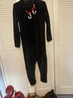 Justice Black Panda Bear Costume Flip Sequin One-Piece  Pajamas Girl Size 14-16 — photo 7