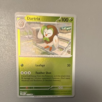 Pokémon TCG Dartrix 011/088 Pokémon GO Reverse Holo Uncommon Stage 1 100 HP Eng