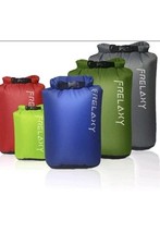 Ultralight Dry Sack 5-Pack Waterproof Polyester for Hiking Camping Boating