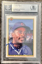 Dwight Smith Autographed 1990 Bowman - Deceased