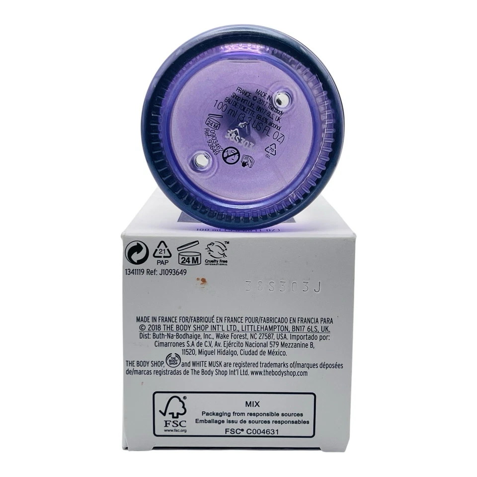 White Musk By The Body Shop Eau De Toilette  Spray 100ml / 3.4 oz Opened Box - Imagem 4 de 4