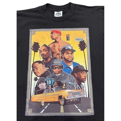 Pro Athletic Graphic VTG Tee Mens M West Coast Rap Legends Tupac Snoop Eazy-E