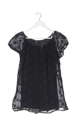 ZERO Schlupf-Bluse Damen Bluse Gr. DE 38 schwarz Casual-Look