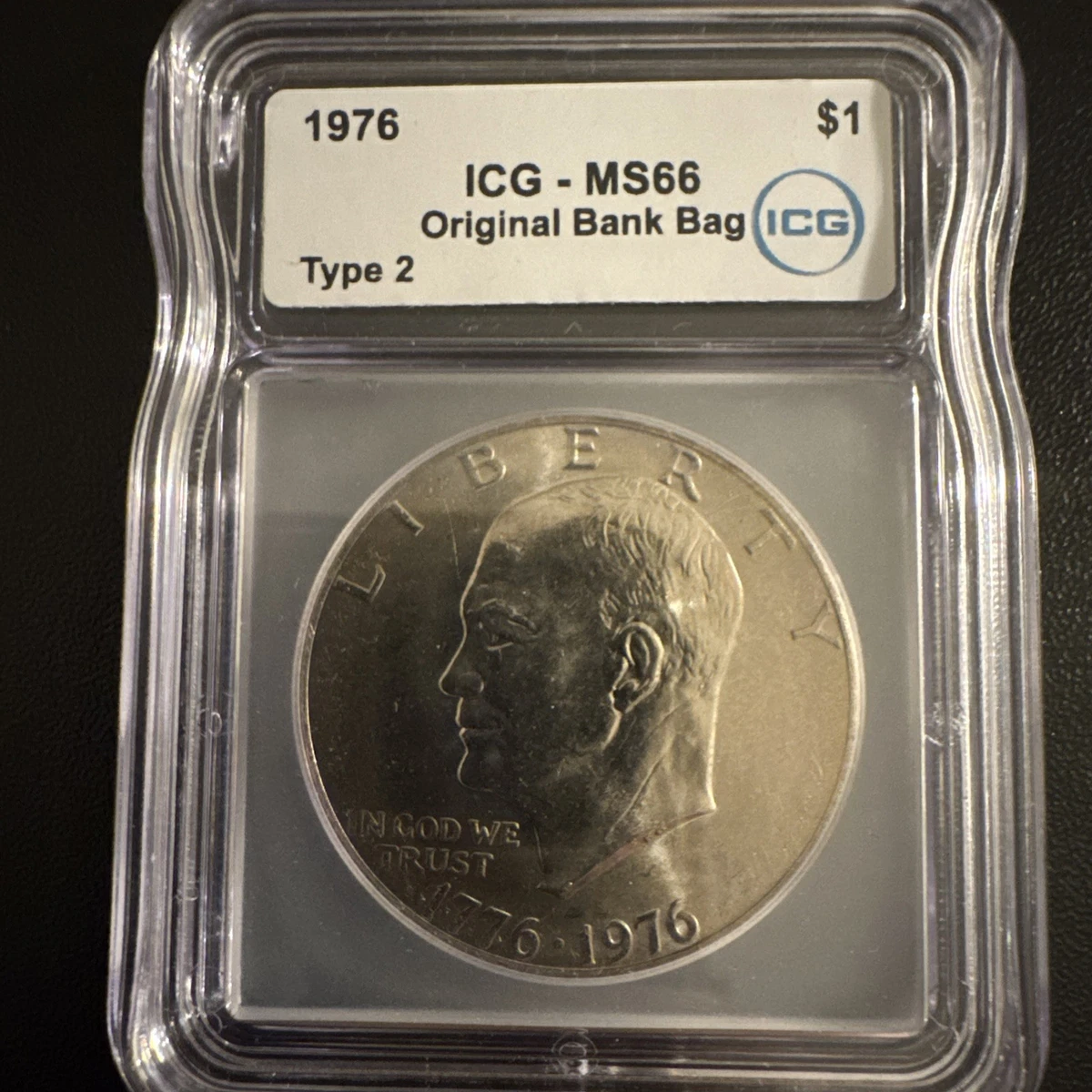 Business MS 66 Graded 1976 Eisenhower Dollars (1971-1978) for sale