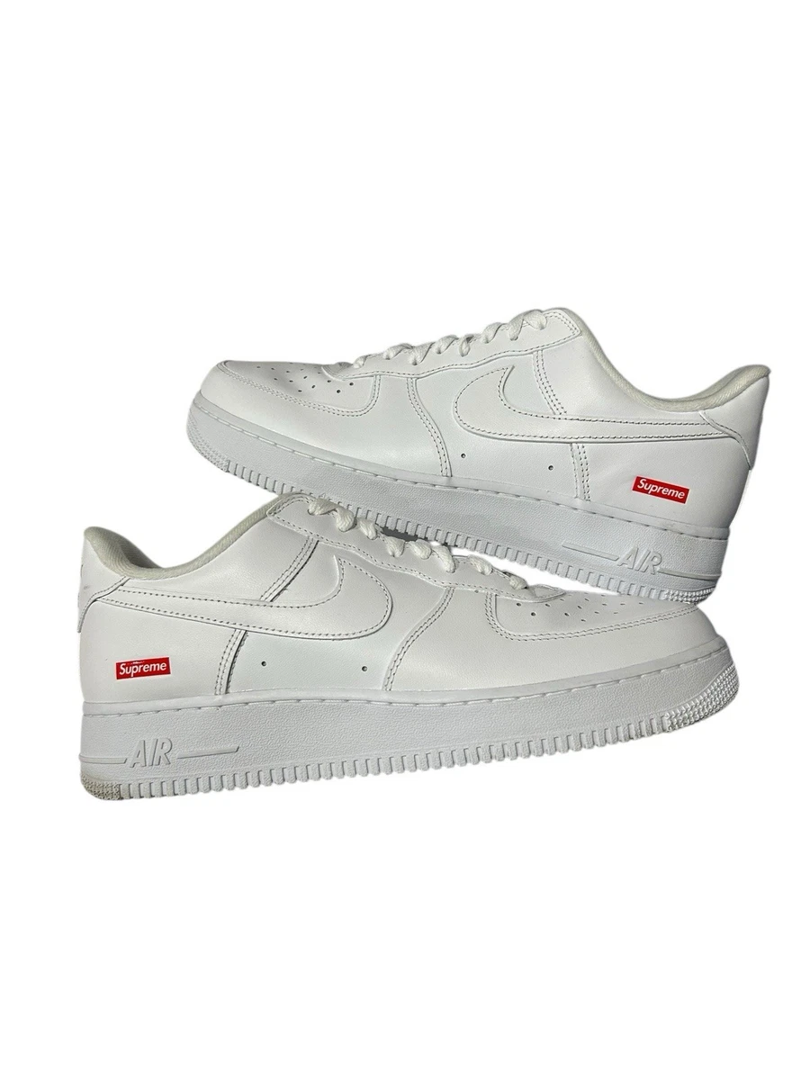 Nike Air Force 1 Supreme White | eBay