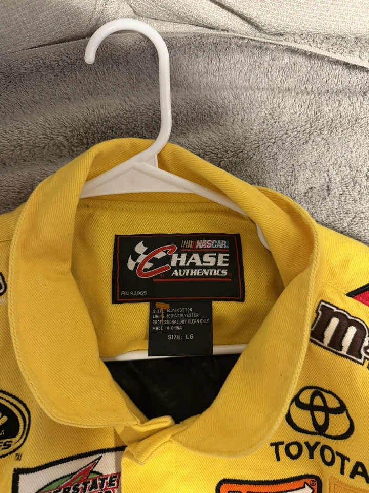 CHAQUETA DE CARRERAS M&M'S CHASE AUTHENTICICS KYLE BUSCH NASCAR DE COLECCIÓN TALLA GRANDE Foto 3 de 4