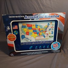Scientific Toy AROUND THE UNITED STATES INTERACTIVE QUIZ PAD 5000 Question GAME