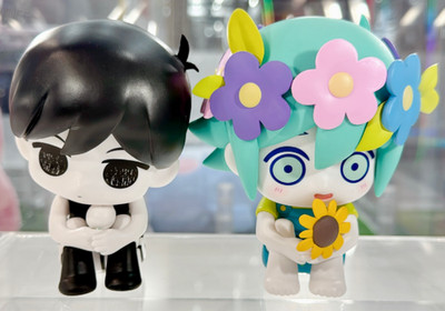OMORI Osuwari Figure Omori & Basil Set Horror game BANPRESTO Japan