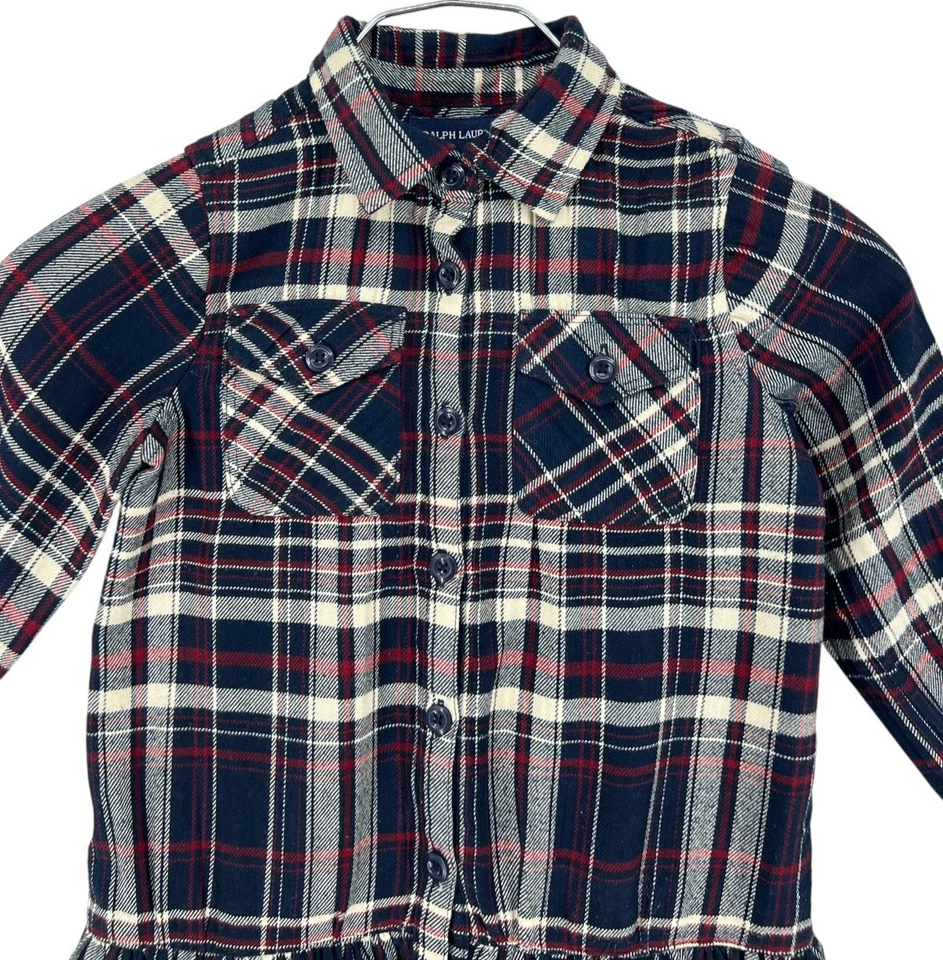 RALPH LAUREN Kids Girls Long Sleeve Dress Multicolored Size 4 / 4T - Image 3 of 4