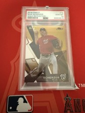 2018 Topps Finest Max Scherzer Washington Nationals GOLD Refractor PSA 10 POP 1!