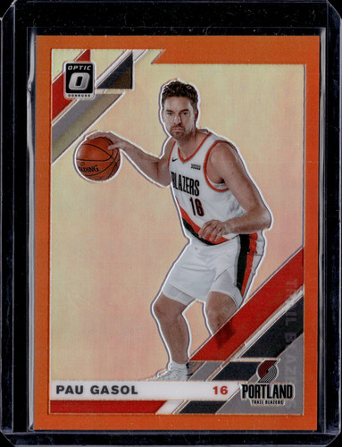 2020 Panini Donruss Optic Pau Gasol #37 Orange /199