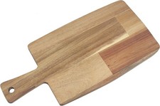 Image of Acacia Wood Chopping Board Paddle With Handle L, 37.5cm W, 18cm D, 3cm