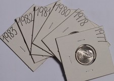 1977, 1978, 1980, 1981, 1982, & 1983 Australia 5c  5 Cents Coins (6) Unc