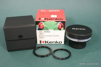Kenko VC-200Hi Tele-Conversion Lens 2.0X Black GENUINE Teleconverter JAPAN MADE
