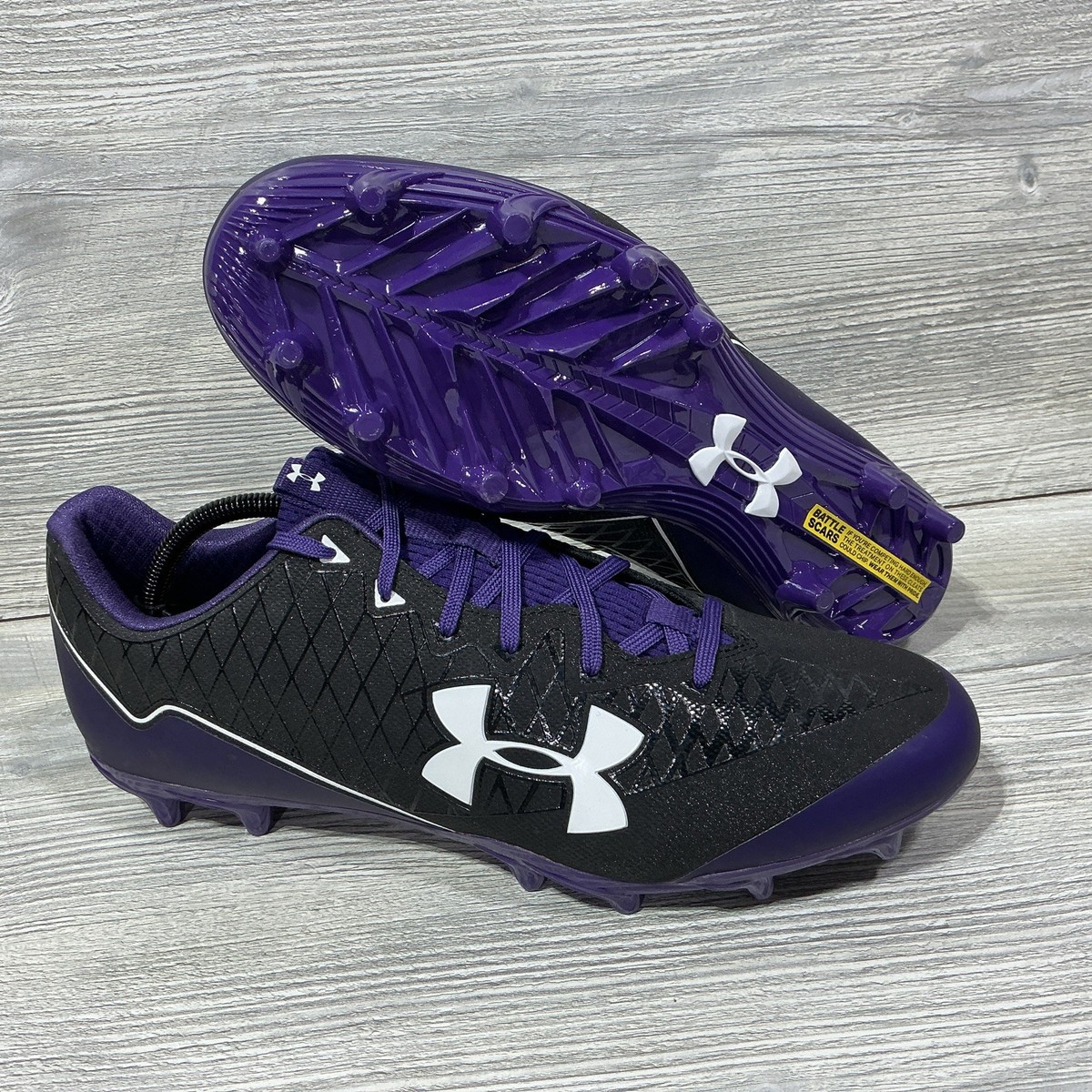Under Armour UA Nitro スパイク US 13 Under Armour Nitro Select 3019997-005 Football Cleats Black Purple