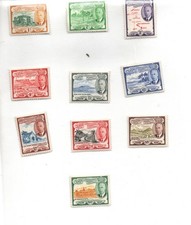 1952 St Kitts & Nevis Definitives (10 stamps)
