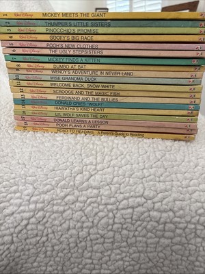 1986 Walt Disney FUN-TO-READ LIBRARY  Books Beginning Reader Vintage Volume 1-19